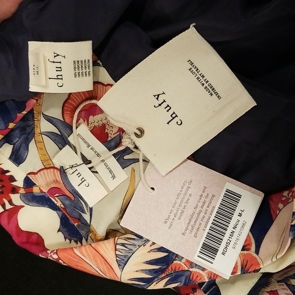 💕CHUFY💕 Vlad Robe ~ Nicu Print Medium-Large M-L NWT - Picture 16 of 16